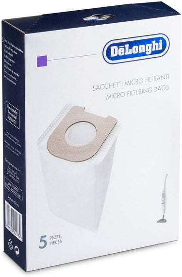 DeLonghi DLSF003 5 Sacchi Microfibra Escoba colombina XL130.20 XL130.21 XLD13